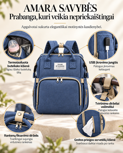 MILAVA Amara — Baby Changing Backpack