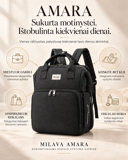 MILAVA Amara — Baby Changing Backpack